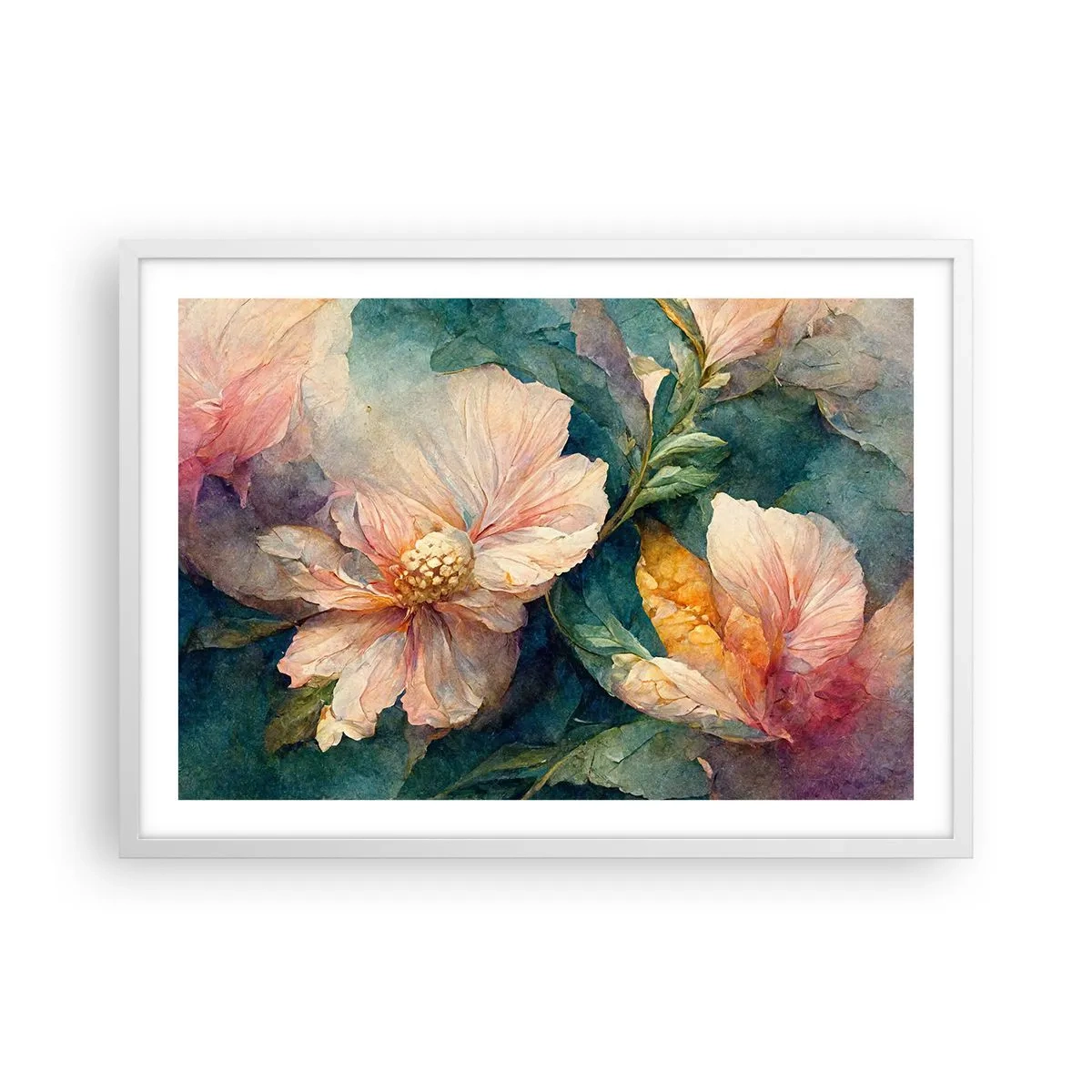 Plagát v bielom ráme - Číra subtílnosť - 70x50 cm