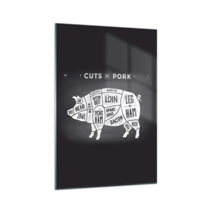 Obraz na skle - Šlabikár mäsiara - 70x100 cm