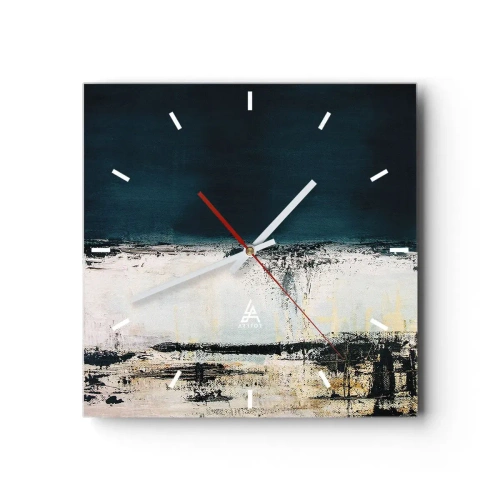 Nástenné hodiny - Horizontálna kompozícia - 30x30 cm