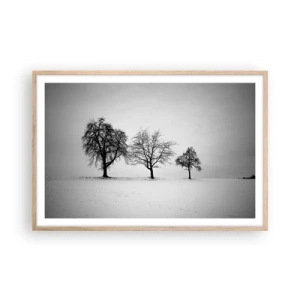 Plagát v ráme zo svetlého duba - O čom sníva? - 91x61 cm