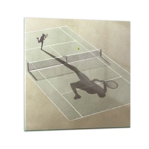 Obraz na skle - Dobývanie samého seba - 50x50 cm