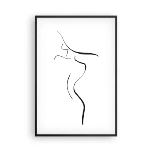 Plagát v čiernom ráme - Nepolapiteľná ako vlna - 61x91 cm