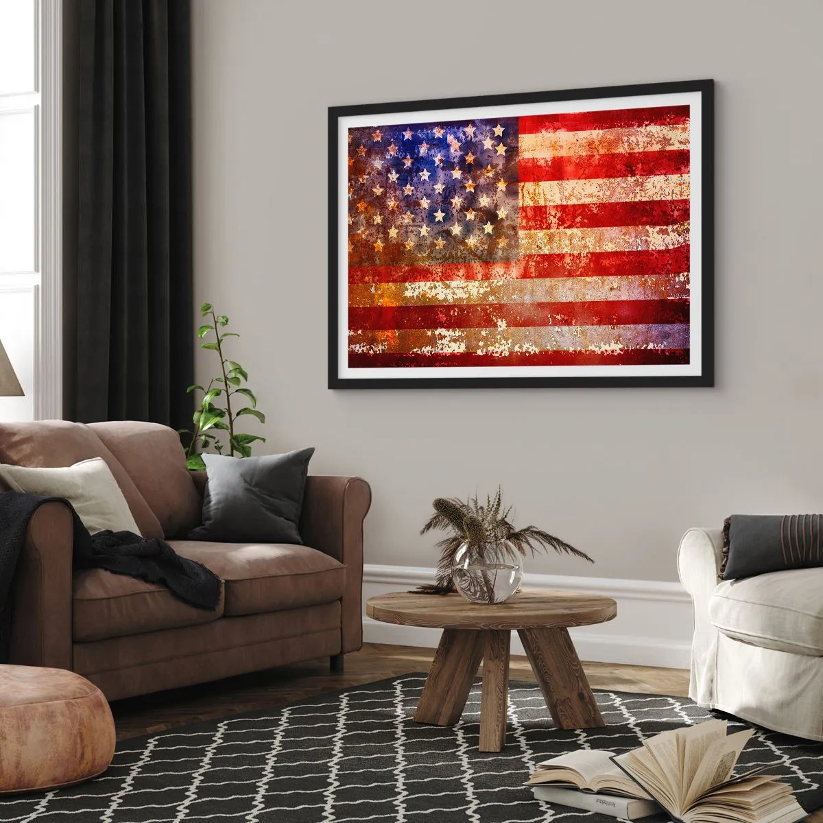 Plagát v čiernom ráme - Chvála nekončí - 70x50 cm