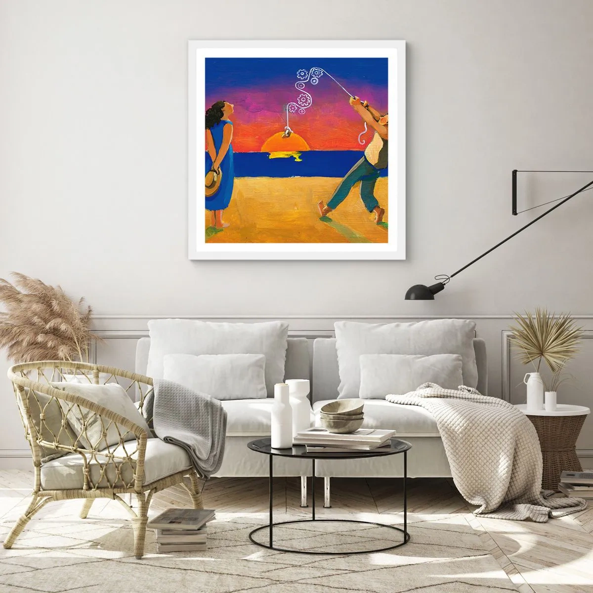 Plagát v bielom ráme - Viac ako hviezda z neba - 60x60 cm