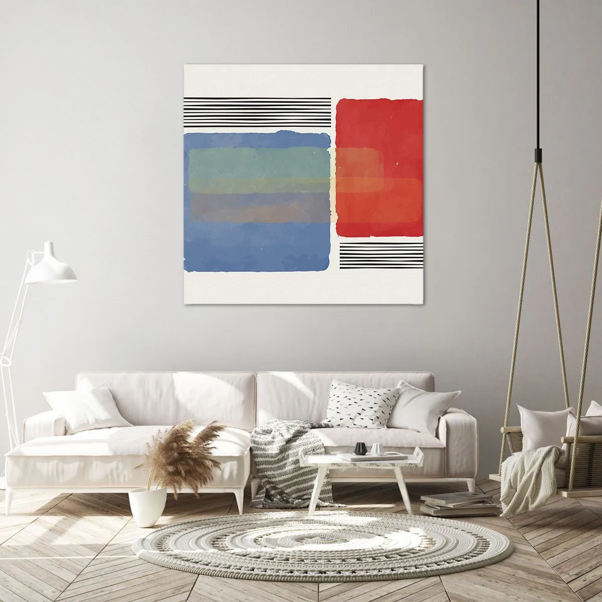 Obraz na plátne - Duch a písmeno geometrie - 40x40 cm