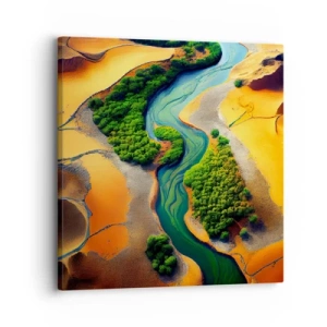 Obraz na plátne - Životodarná rieka - 30x30 cm