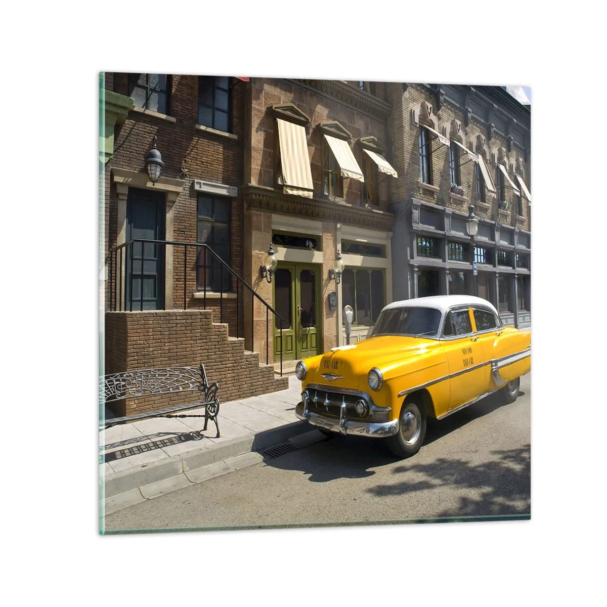 Obraz na skle - Kedysi dávno v Amerike - 60x60 cm