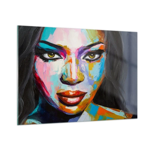 Obraz na skle - Nejde odtrhnúť oči - 100x70 cm