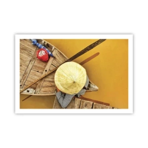 Plagát - Život na žltej rieke - 91x61 cm