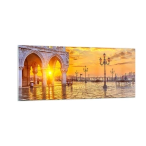 Obraz na skle - Kde sú všetci? - 100x40 cm