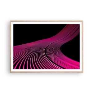 Plagát v ráme zo svetlého duba - Bulvár svetla - 100x70 cm