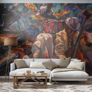 Fototapeta Standard Eco - V jednom rytme - Hudba, Jazz, Kontrabas - 250x175 cm