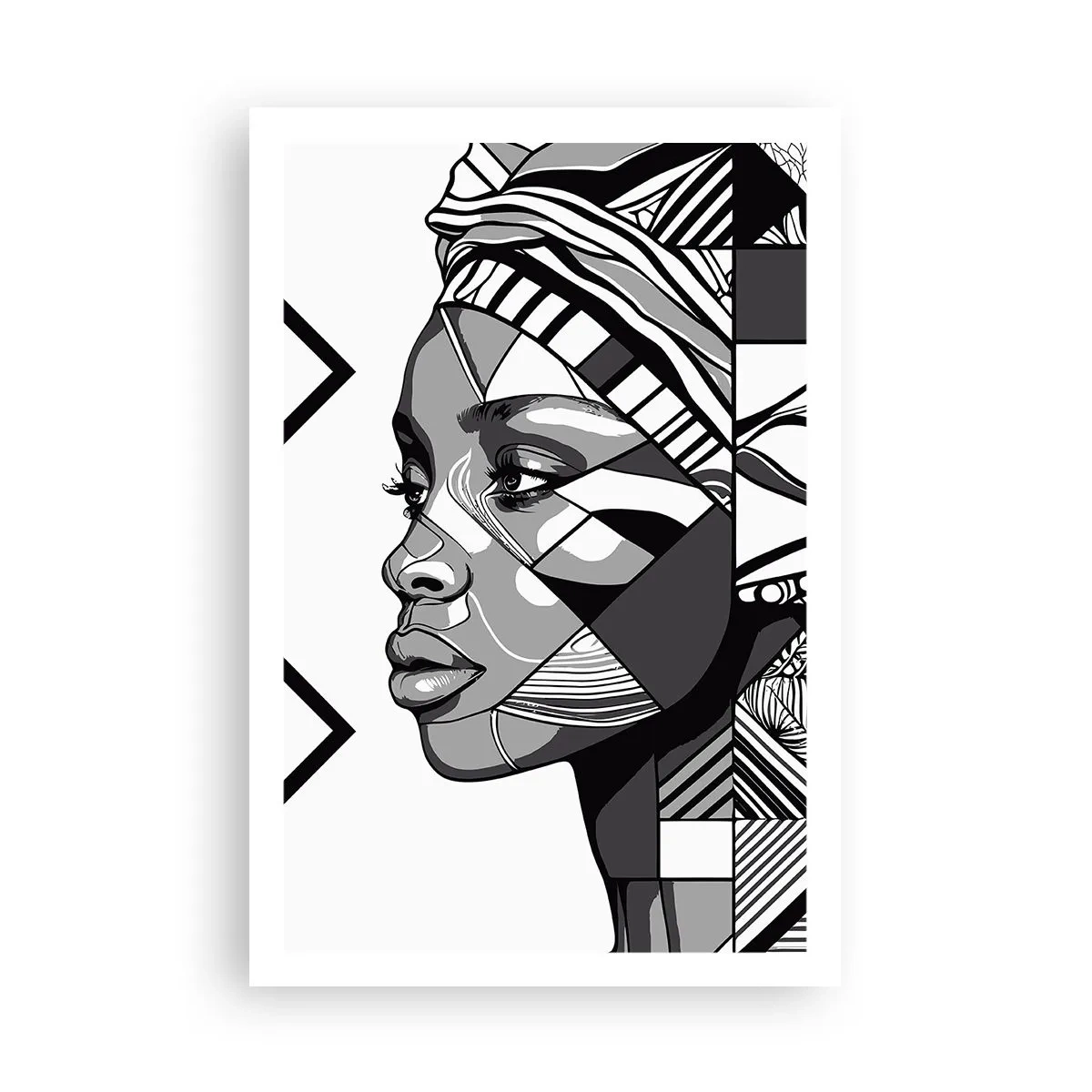 Plagát - Etnický portrét - 61x91 cm