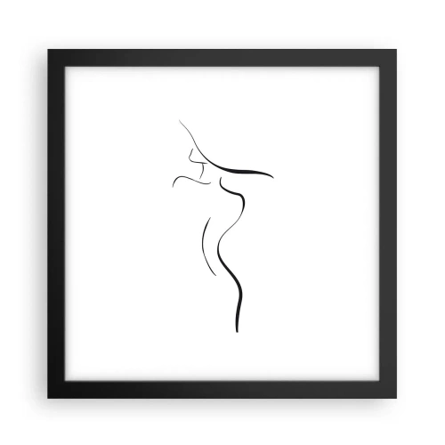 Plagát v čiernom ráme - Nepolapiteľná ako vlna - 30x30 cm