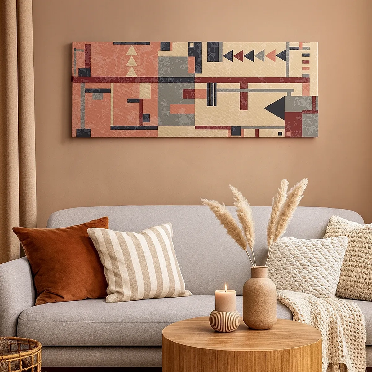 Obraz na plátne - Vodorovná a zvislá kombinácia - 30x30 cm