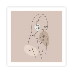 Plagát - Dievčenská ikona - 60x60 cm