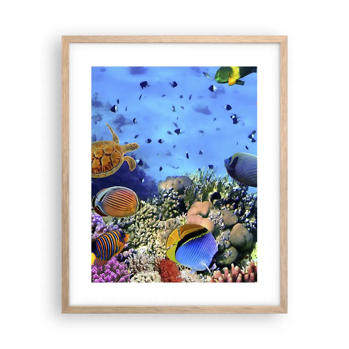 Plagát v ráme zo svetlého duba - Čo vieme o živote… - 40x50 cm