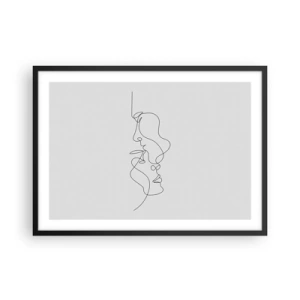 Plagát v čiernom ráme - Žiar vášnivých túžob - 70x50 cm