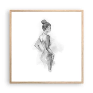 Plagát v ráme zo svetlého duba - Krásne ako maľba - 60x60 cm