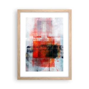 Plagát v ráme zo svetlého duba - Žiariaca kompozícia - 30x40 cm