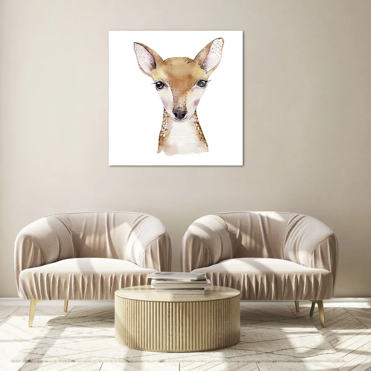 Obraz na skle - Povaha nevinnosti - 50x50 cm