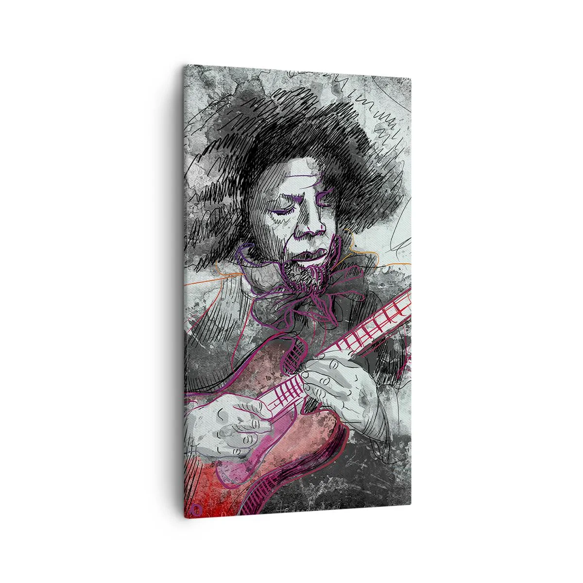 Obraz na plátne - Na vlnách hudby - 45x80 cm