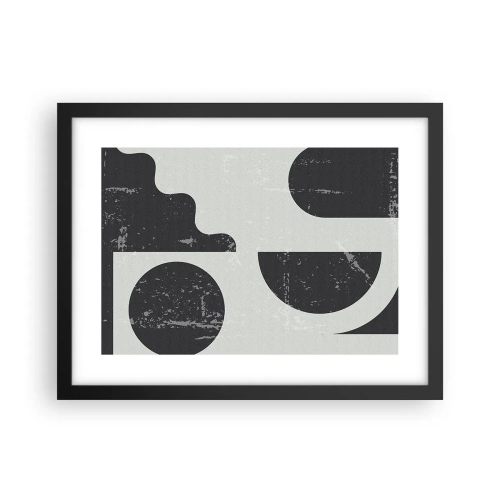 Plagát v čiernom ráme - Kompozícia nad a pod - 40x30 cm