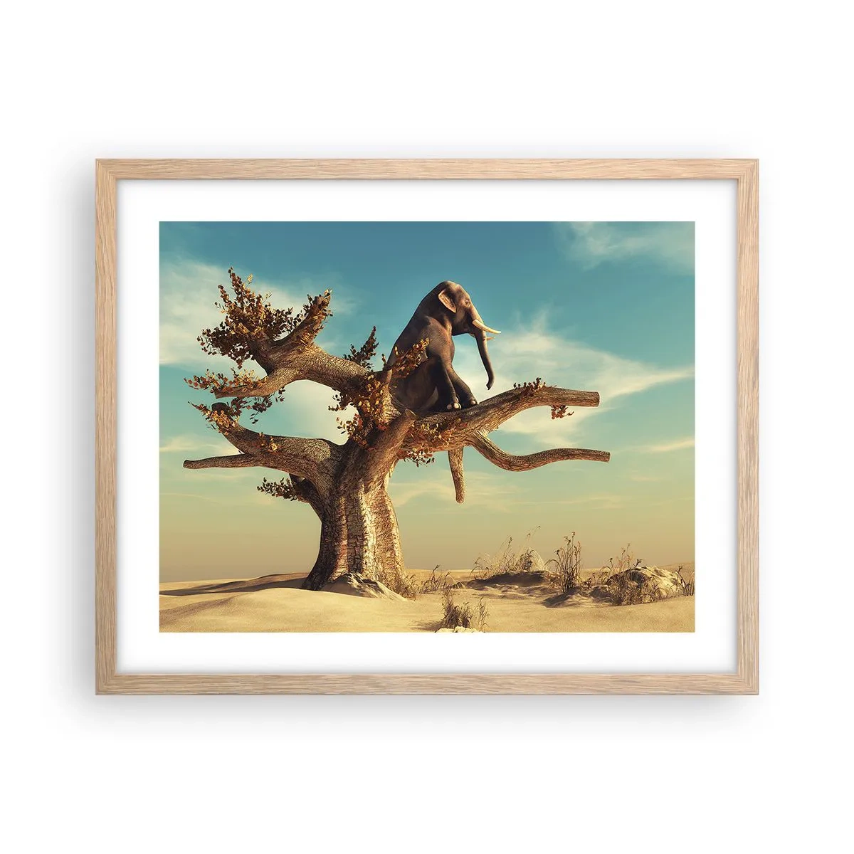 Plagát v ráme zo svetlého duba - Nový uhol pohľadu - 50x40 cm