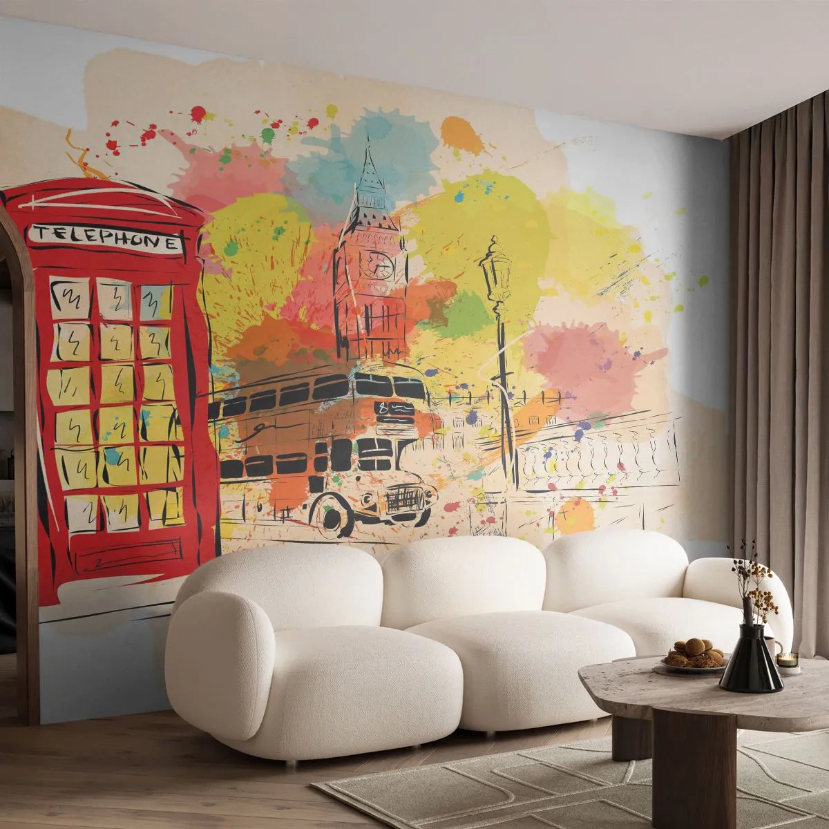 Fototapeta Premium Sand - Mesto rôznorodostí - Mesto, Londýn, Abstrakcia - 250x175 cm