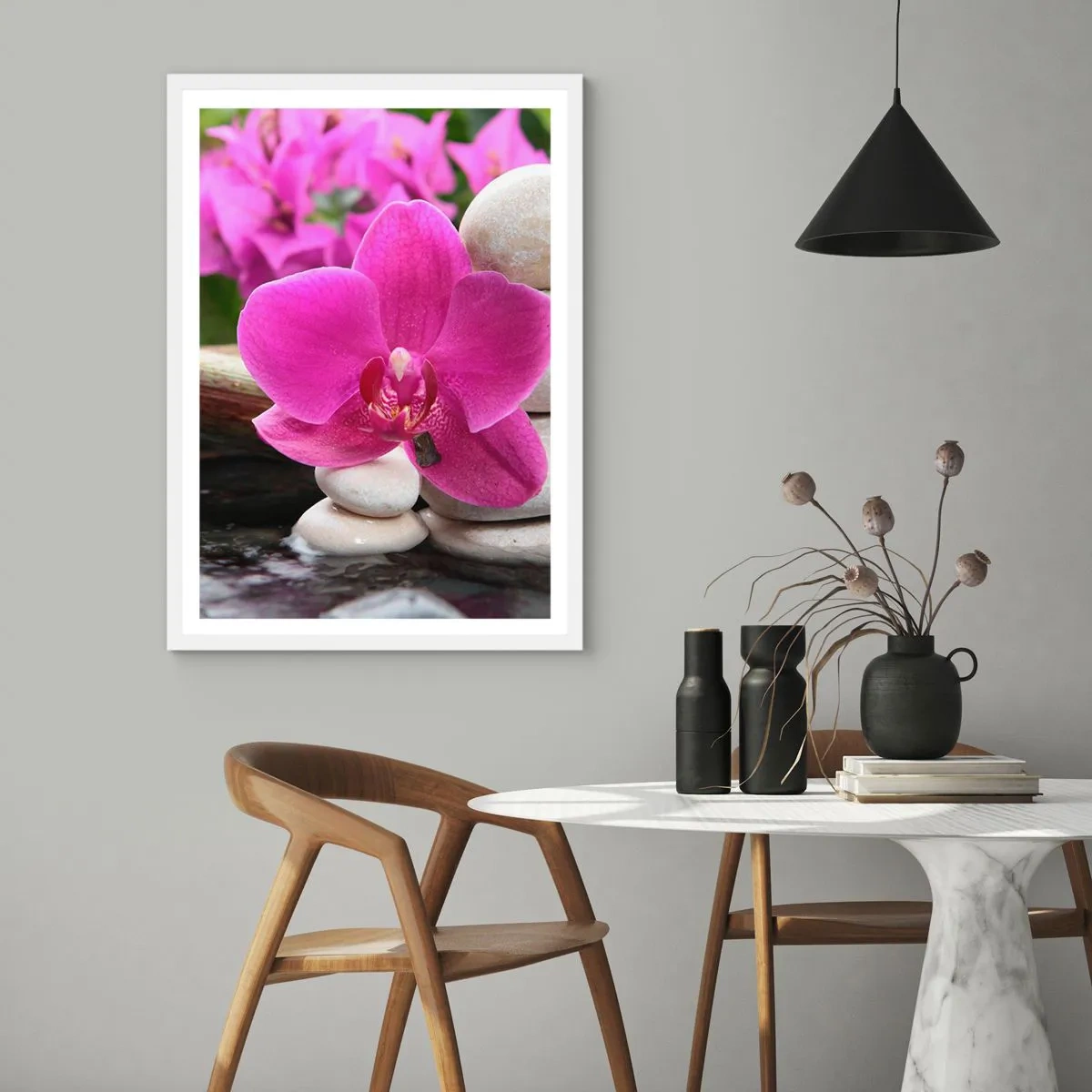 Plagát v bielom ráme - Už odpočívaš - 50x70 cm