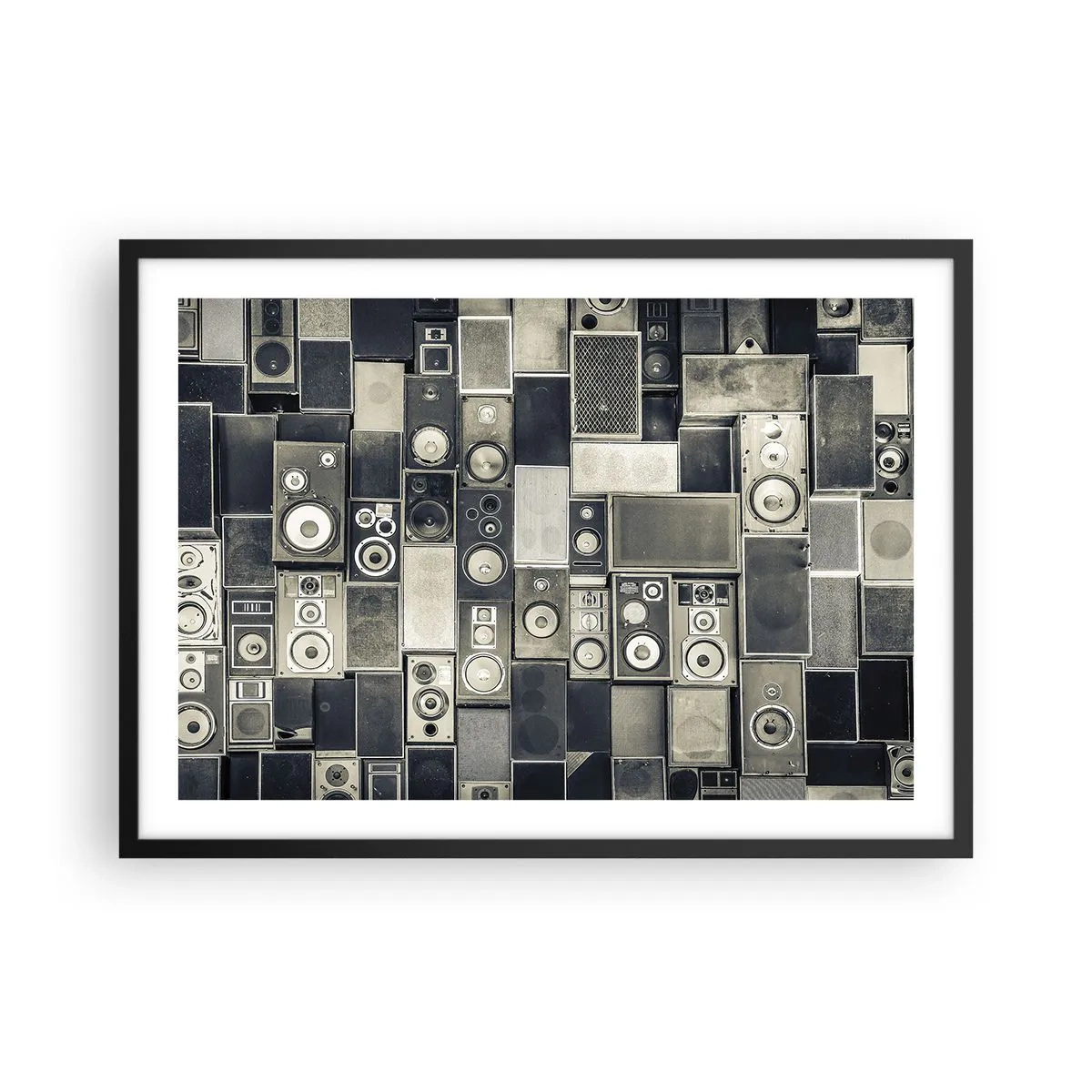 Plagát v čiernom ráme - A všetko je v pohode - 70x50 cm