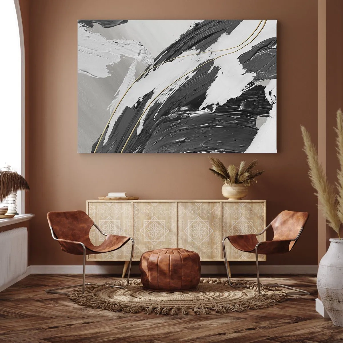 Obraz na plátne - Veľkorysá abstrakcia - 120x80 cm