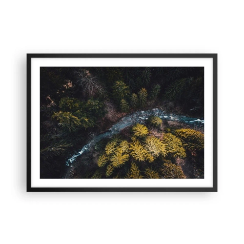 Plagát v čiernom ráme - Rýchlo, stále rýchlejšie - 70x50 cm