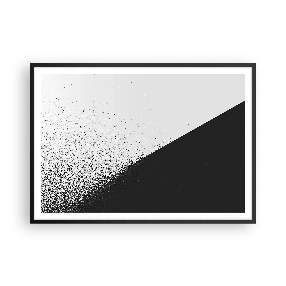 Plagát v čiernom ráme - Rýchlejšie a rýchlejšie, viac a viac - 100x70 cm