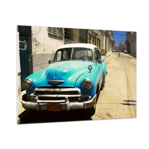 Obraz na skle - Evviva Cuba! - 100x70 cm