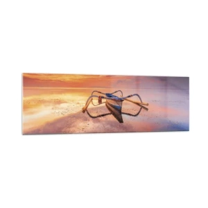 Obraz na skle - Pokoj tropického večera - 160x50 cm