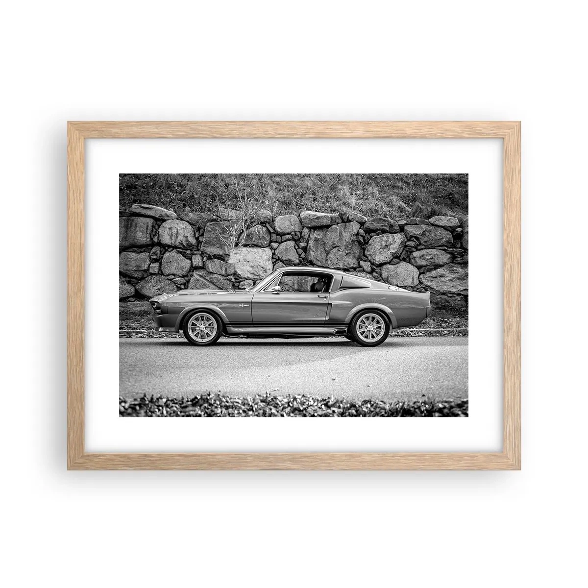 Plagát v ráme zo svetlého duba - Legenda 60. rokov - 40x30 cm