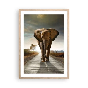 Plagát v ráme zo svetlého duba - A vôbec nie v sklade porcelánu - 50x70 cm