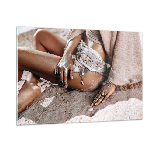 Obraz na skle - Vyplavená na breh? - 120x80 cm