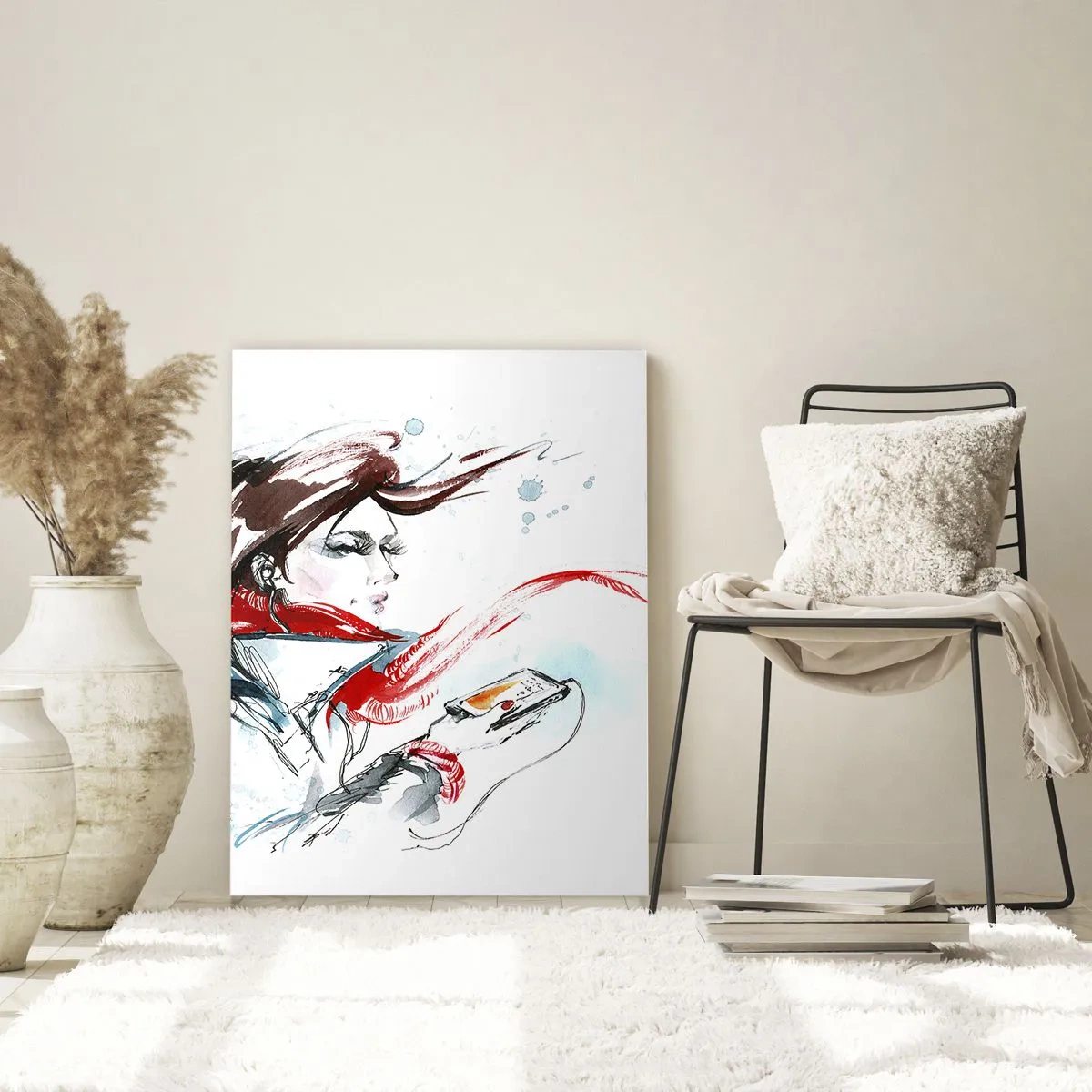 Obraz na skle - Niečo vo mne hrá - 80x120 cm