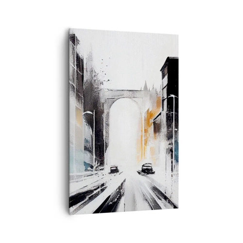 Obraz na plátne - Štúdia mesta: architektúra a pohyb - 80x120 cm