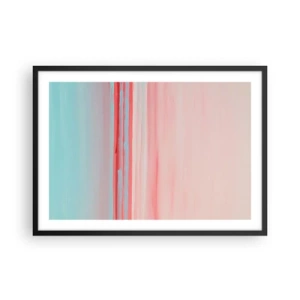 Plagát v čiernom ráme - Abstrakcia za úsvitu - 70x50 cm