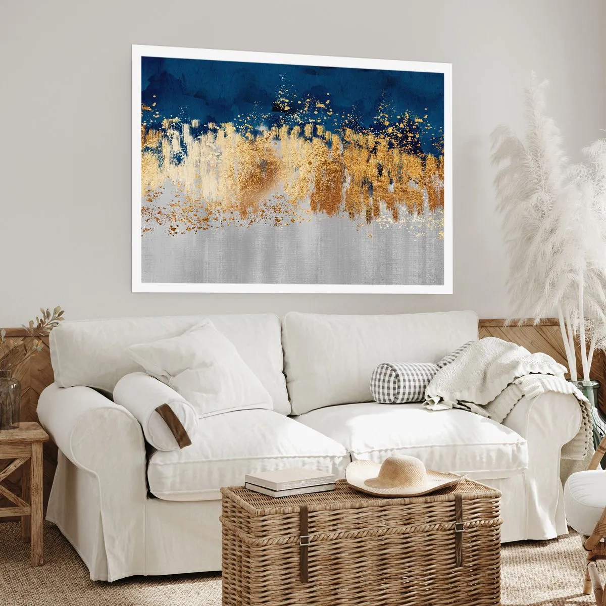 Plagát - Moderná kompozícia s iskrou - 100x70 cm