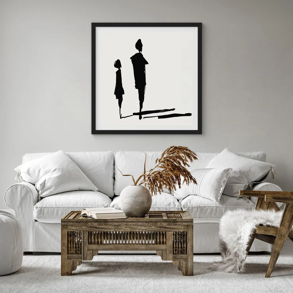 Plagát v čiernom ráme - Určite spolu? - 60x60 cm