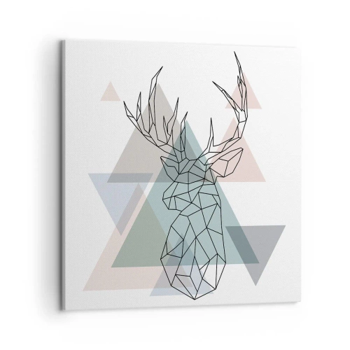 Obraz na plátne - V geometrickom lese - 50x50 cm