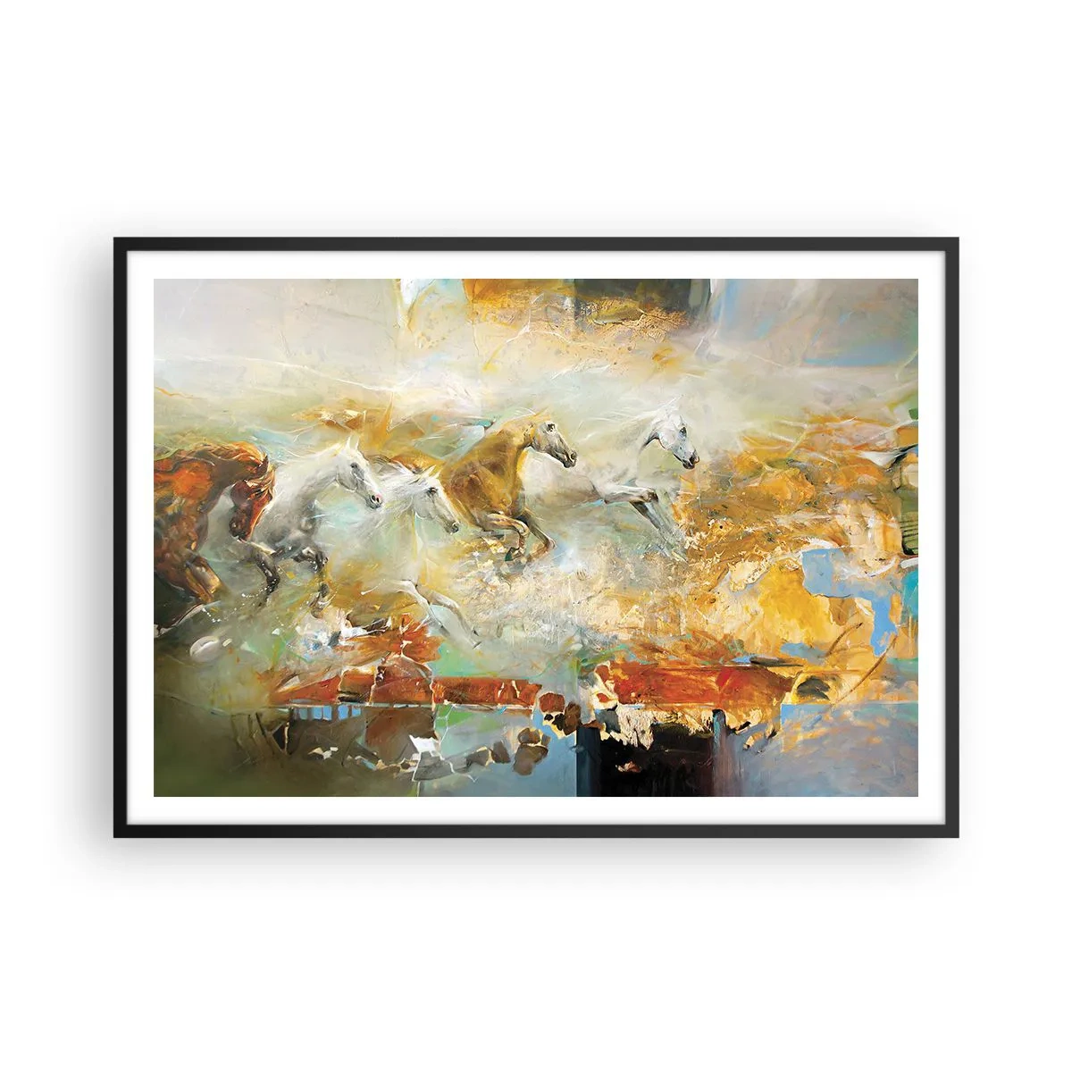 Plagát v čiernom ráme - Cvála svetlom - 100x70 cm