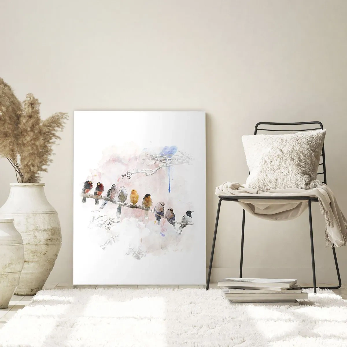 Obraz na skle - Okrídlené stretnutie - 80x120 cm