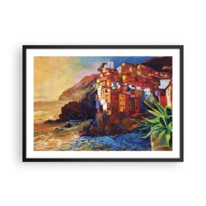 Plagát v čiernom ráme - Taliansky nádych - 70x50 cm