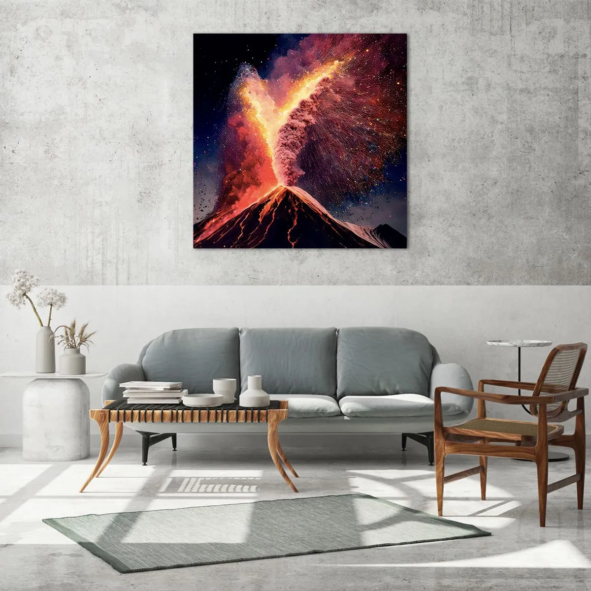 Obraz na skle - Krása a hrôza - 60x60 cm