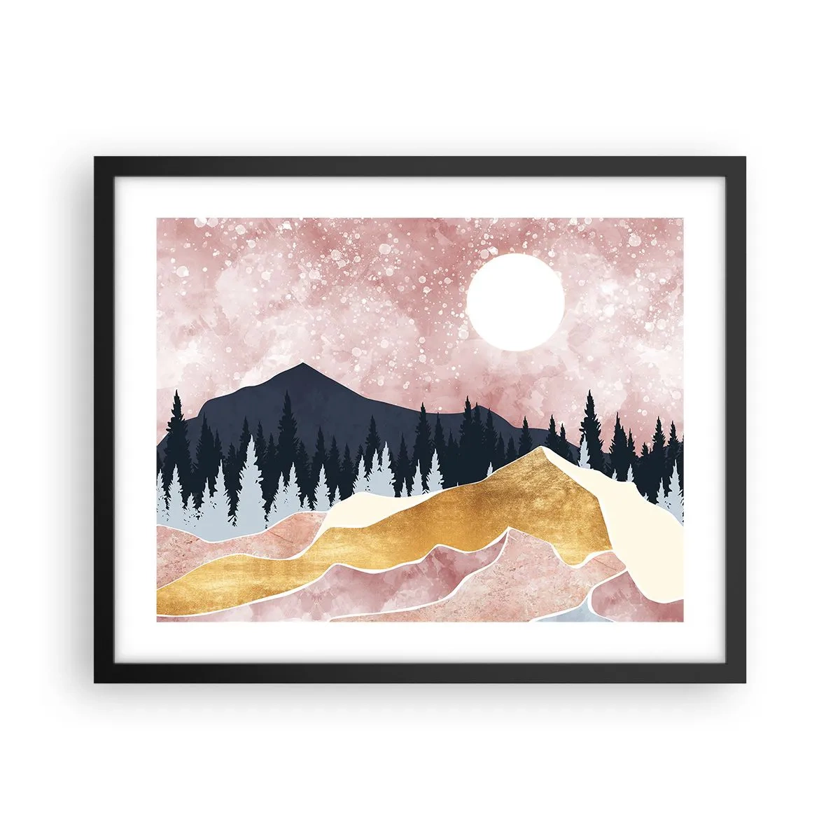 Plagát v čiernom ráme - Nočná hliadka - 50x40 cm